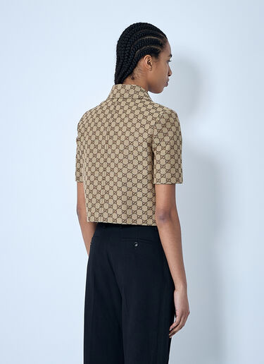 Gucci GG 캔버스 재킷  브라운 guc0259004