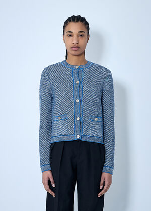 Gucci Fine Cotton Cardgian Blue guc0259013