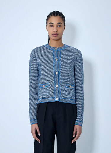 Gucci Fine Cotton Cardgian Blue guc0259013