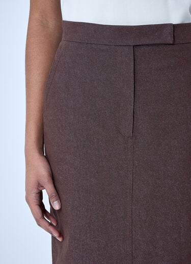 Max Mara 테일러드 미디 스커트 브라운 max0260026