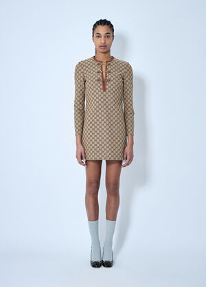 Gucci GG Canvas Dress Beige guc0259002