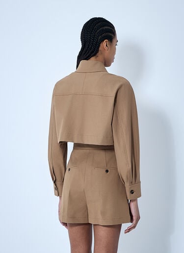 Max Mara Crop Tailored Jacket Beige max0260029