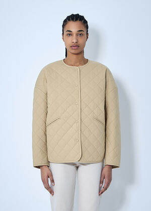 TOTEME Quilted Jacket Beige tot0260009