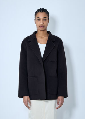 TOTEME Doublé Wool Jacket Black tot0260010