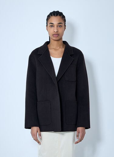 TOTEME Doublé Wool Jacket Black tot0260010