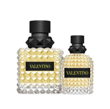 faces born in roma donna yellow 100ml x born in roma uomo yellow 50ml
