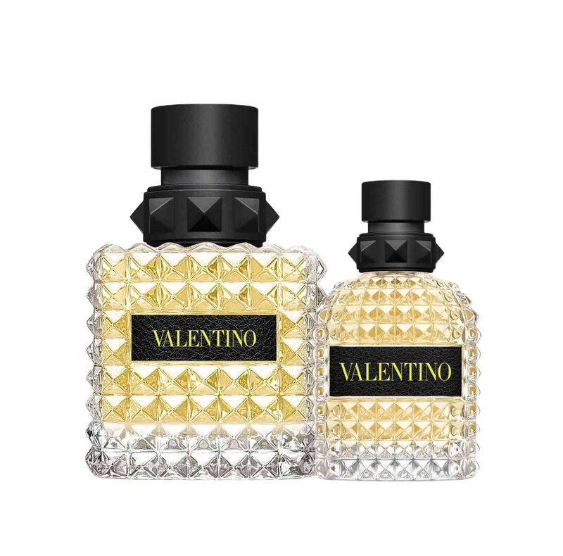 born in roma donna yellow 100ml x born in roma uomo yellow 50ml