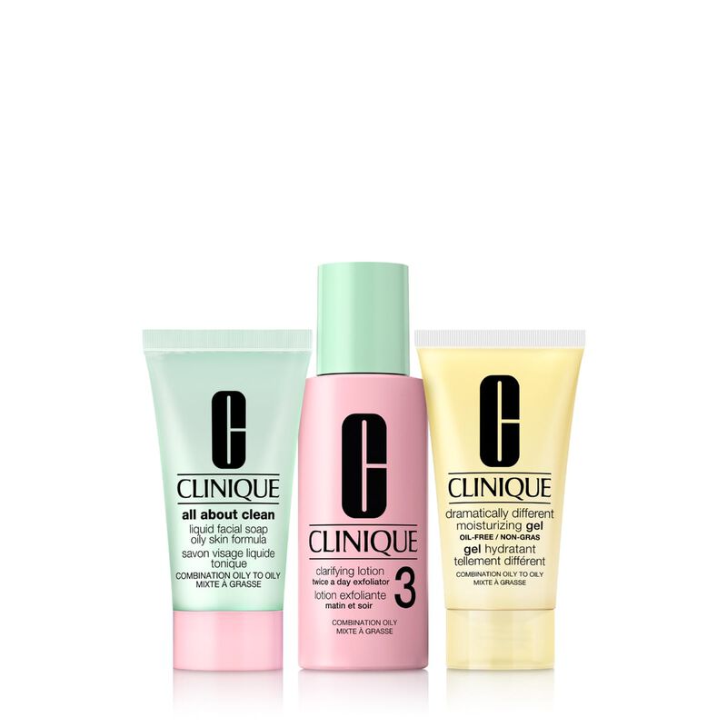 clinique mini 3step kit for combination oily skin  type 3