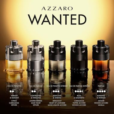 The Most Wanted Eau de Toilette Intense faces the most wanted eau de toilette intense