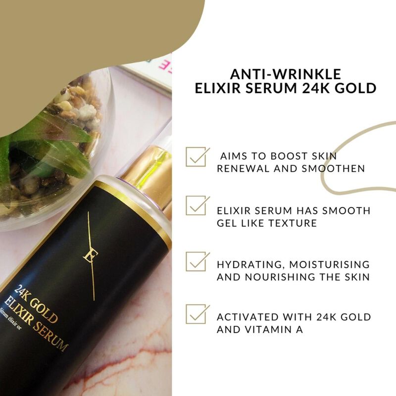 erthskin london antiwrinkle elixir serum 24k gold