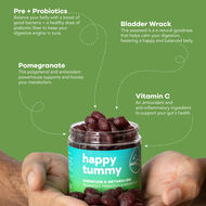 faces happy tummy  sugar free gummies supplement