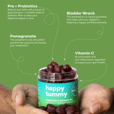 faces happy tummy  sugar free gummies supplement