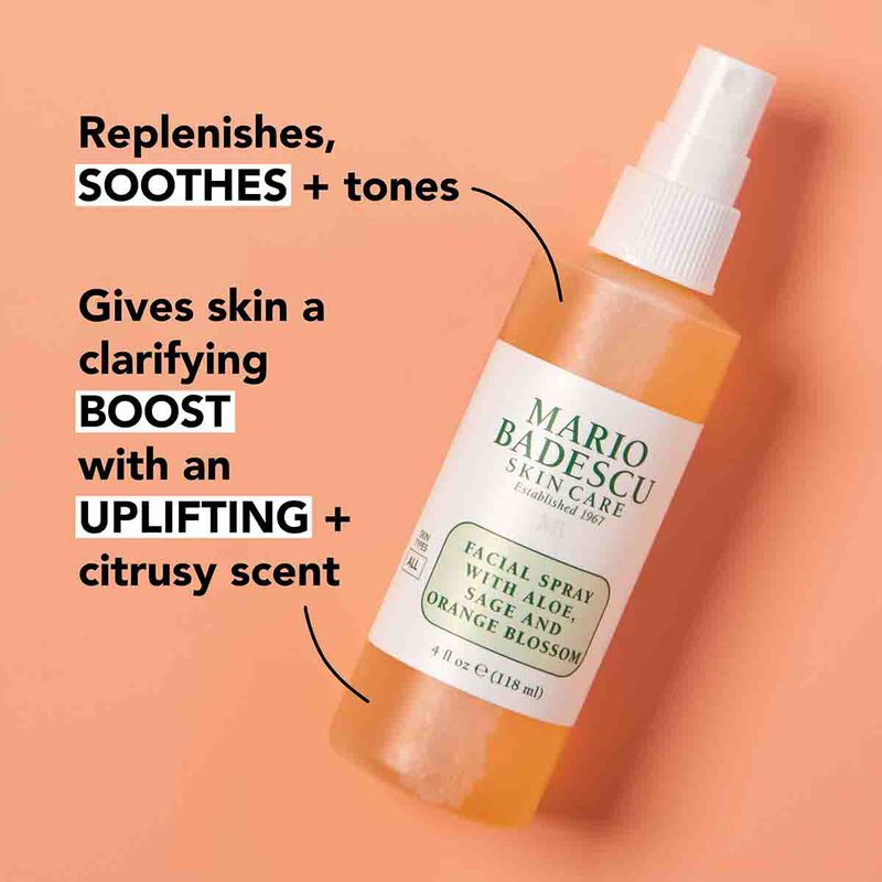 mario badescu facial spray with aloe, sage and orange blossom