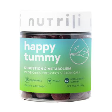 faces happy tummy  sugar free gummies supplement