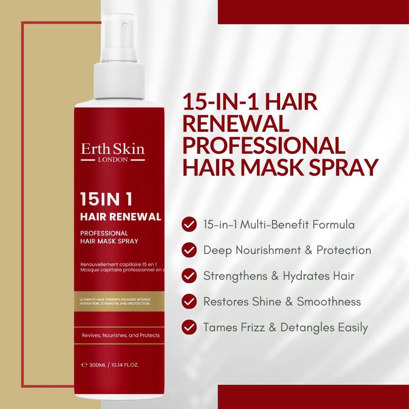 erthskin london 15in1 hair renewal professional hair mask spray