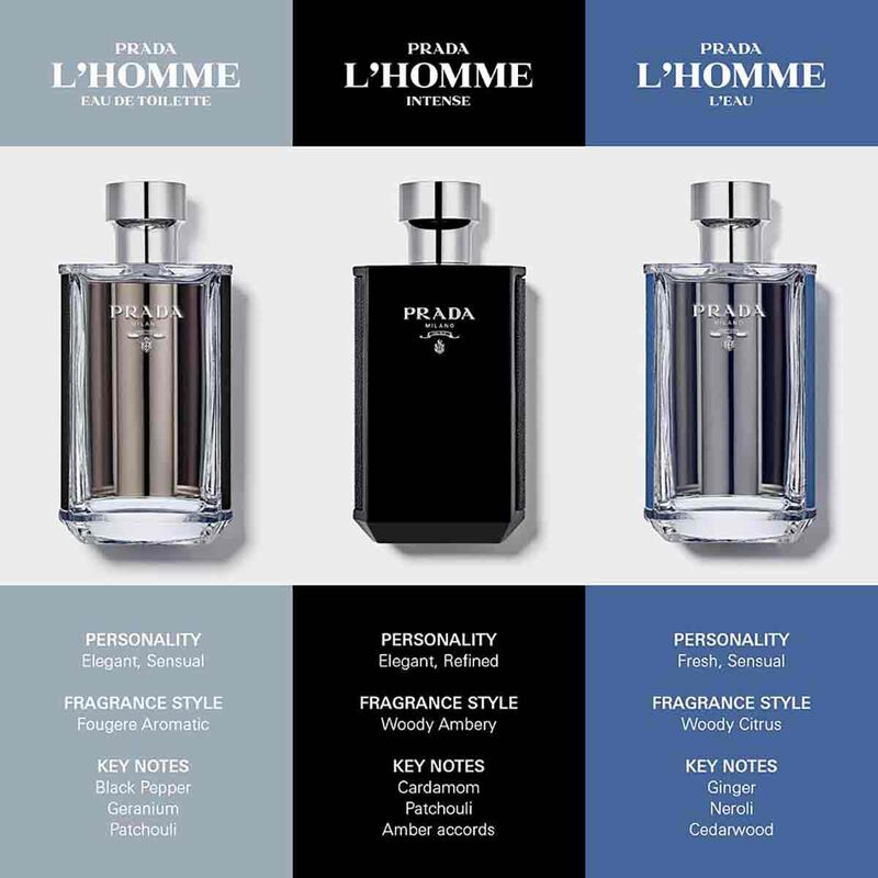 prada l'homme prada  l'eau eau de toilette