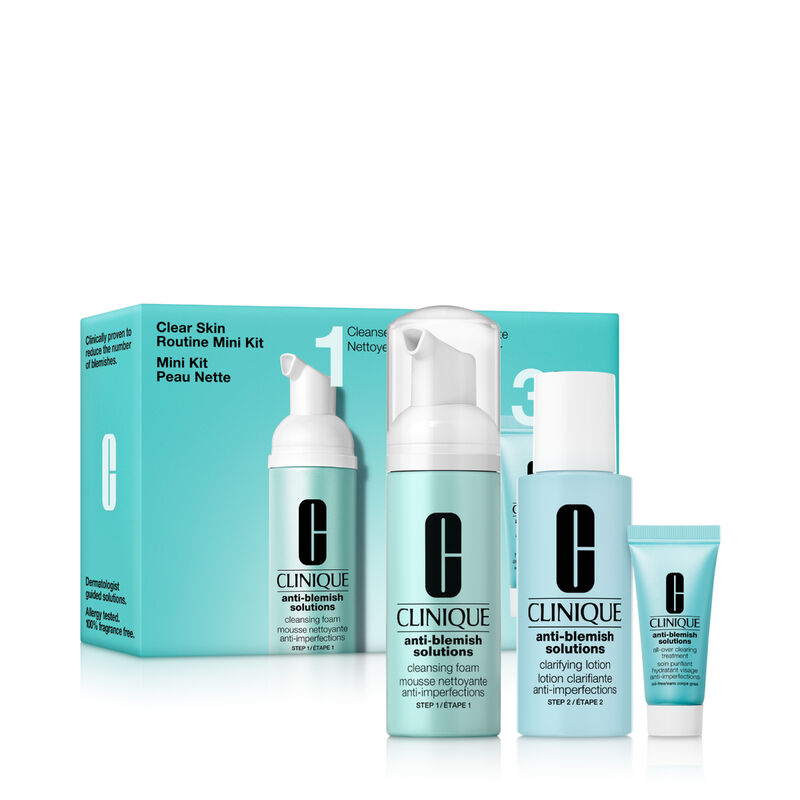 clinique clear skin routine: antiblemish solutions mini kit