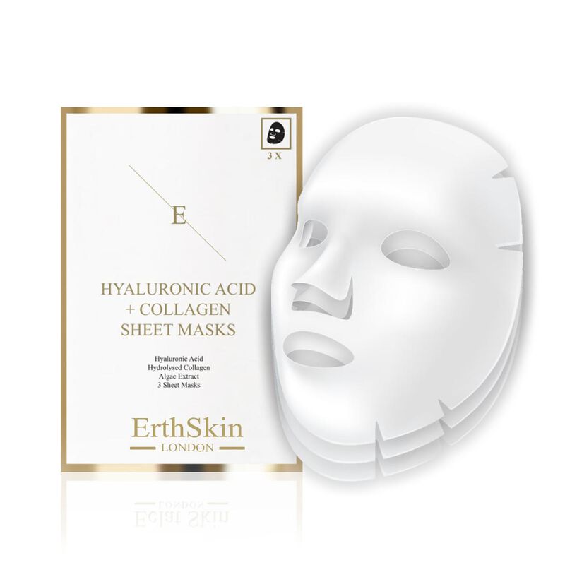erthskin london hyaluronic acid  collagen mask  3 sheets