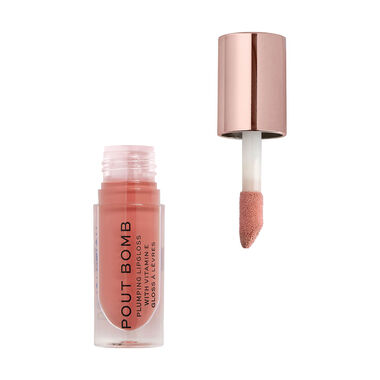 Beauty London Pout Bomb Plumping Gloss Kiss Nude faces beauty london pout bomb plumping gloss kiss nude