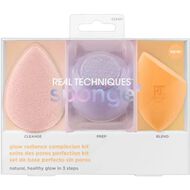 faces sponge   pro glow radiance complexion kit