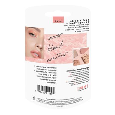 faces miracle face   body sponge