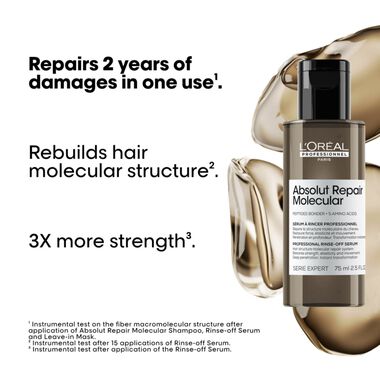 Absolut Repair Molecular Deep Molecular Repairing Hair Rinse-off Serum for Damaged Hair faces absolut repair molecular deep molecular repairing hair rinse off serum for damaged hair