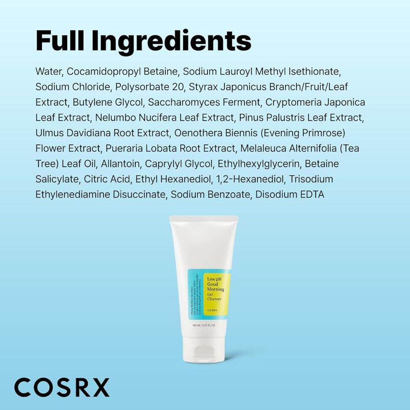cosrx low ph good morning gel cleanser