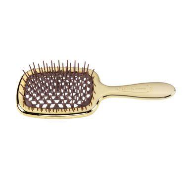 Golden Hairbrush With Mirror faces golden hairbrush with mirror