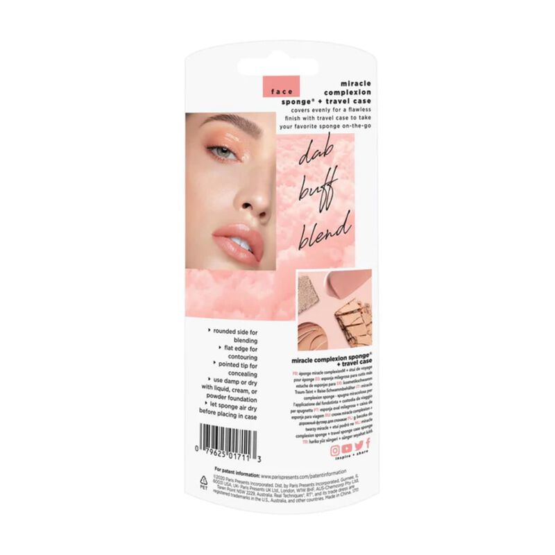 real techniques miracle complexion sponge + travel case