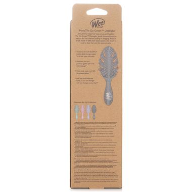 Go Green Detangler Grey Hair Brush faces go green detangler grey hair brush