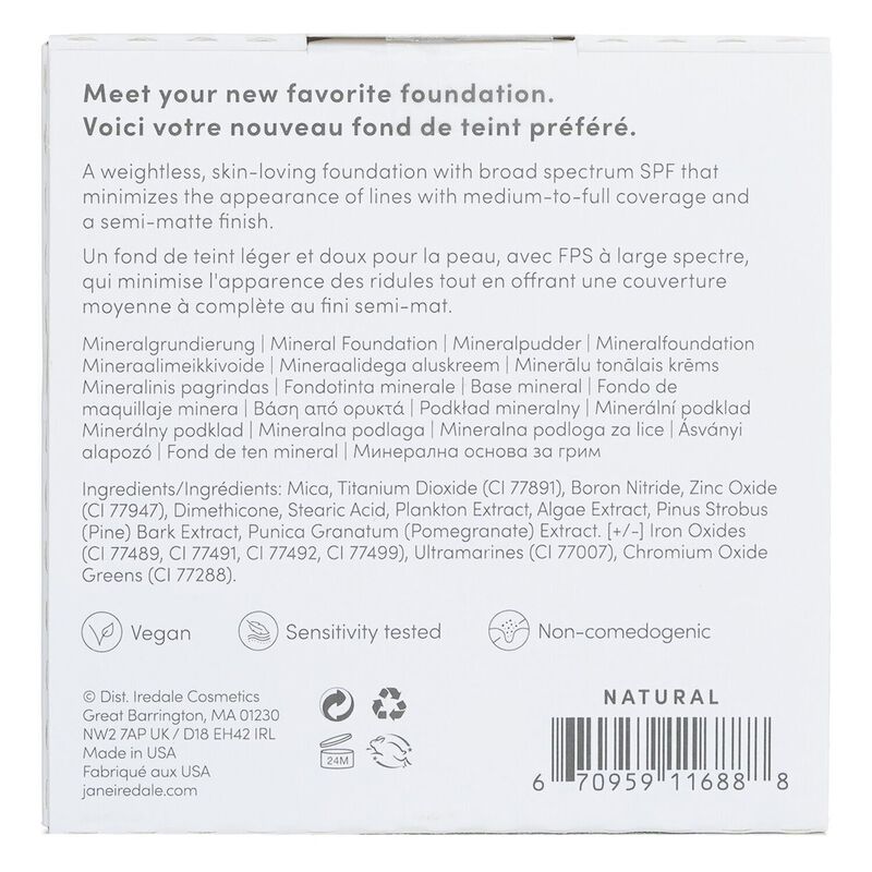 jane iredale purepressed base mineral foundation refill spf 20