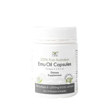 faces pure emu oil capsules with omega 3 6 9  vitamin k2   cla