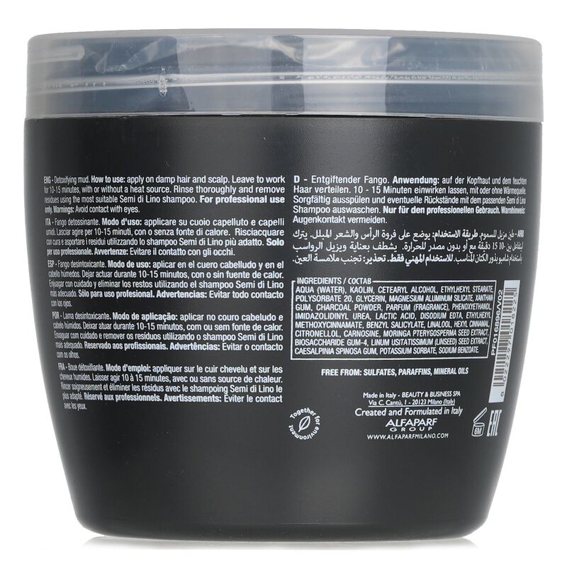 alfaparf semi di lino sublime detoxifying mud