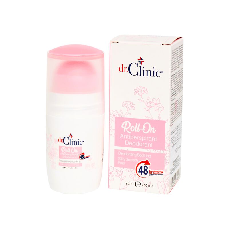 dr. clinic rollon antiperspirant deodorant  powder scent