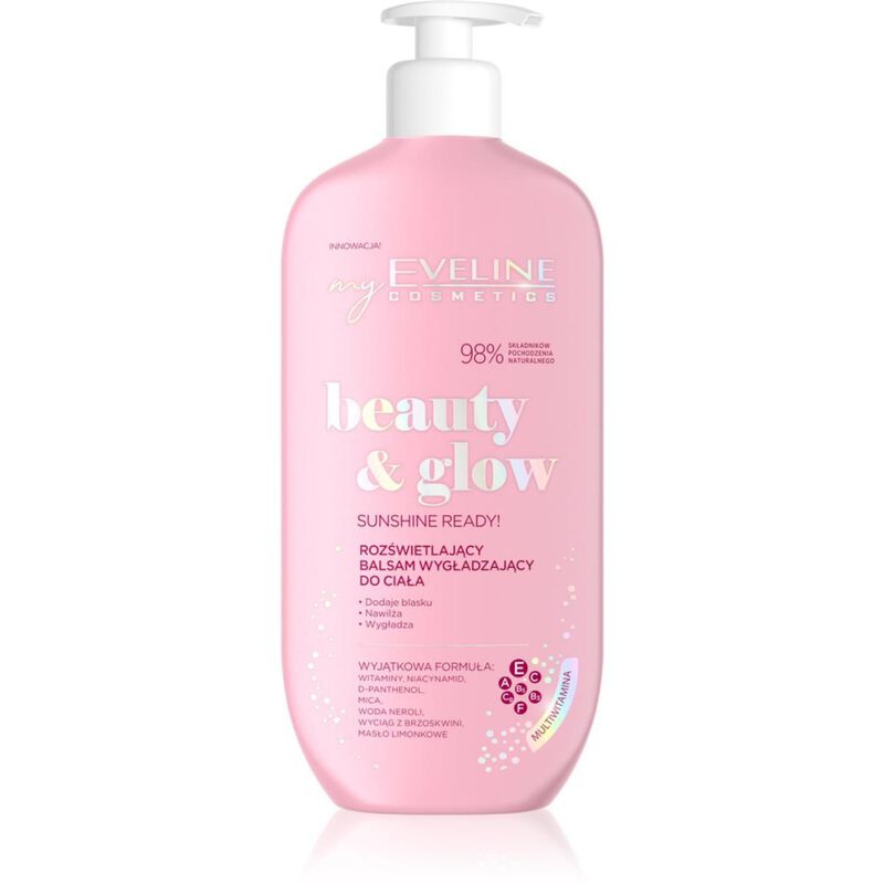 eveline beauty  glow illuminating body lotion