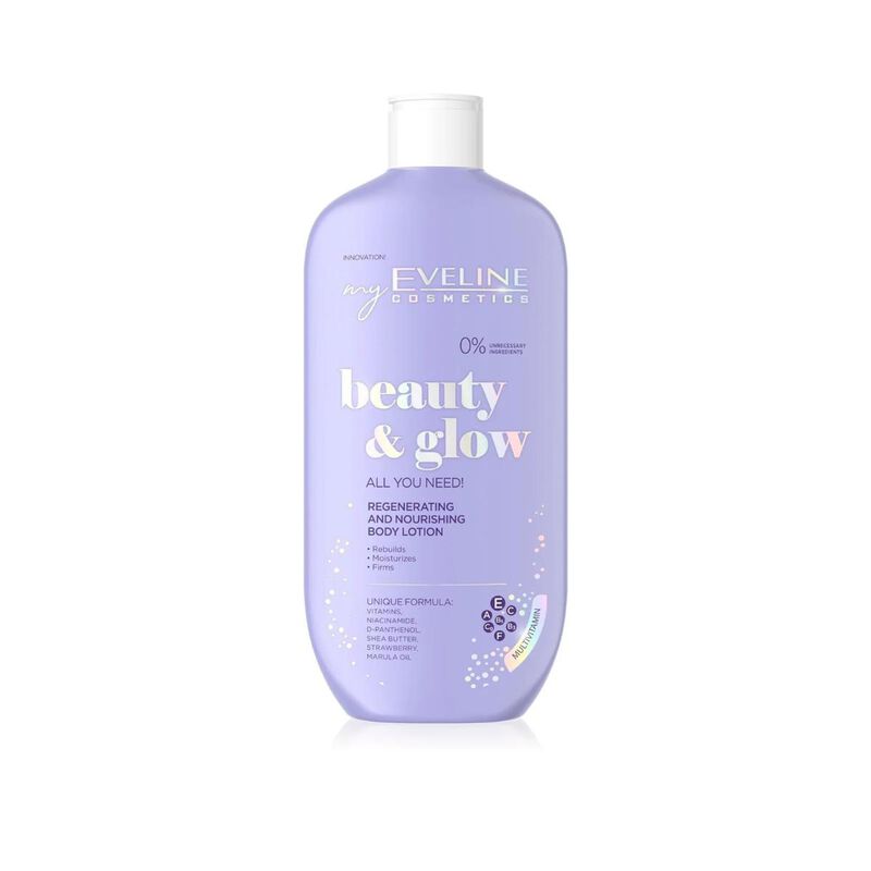 eveline beauty  glow regenerating and nourishing body lotion