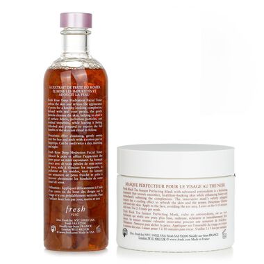 faces fresh black tea instant perfecting mask   rose deep hydration facial toner