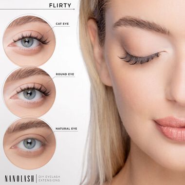 faces خصلات رموش يمكنك تركيبها بنفسك   مجموعة البداية flirty
