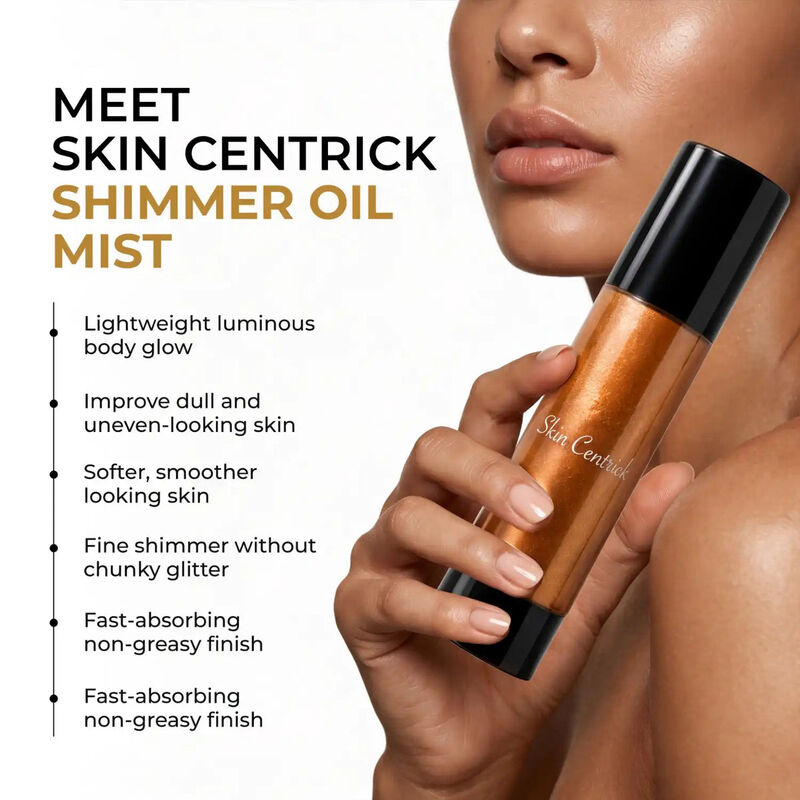 skin centrick shimmer oil mist