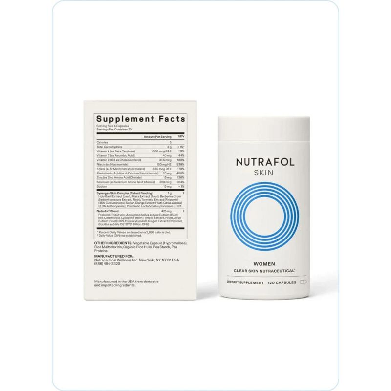 nutrafol women's clear skin nutraceutical