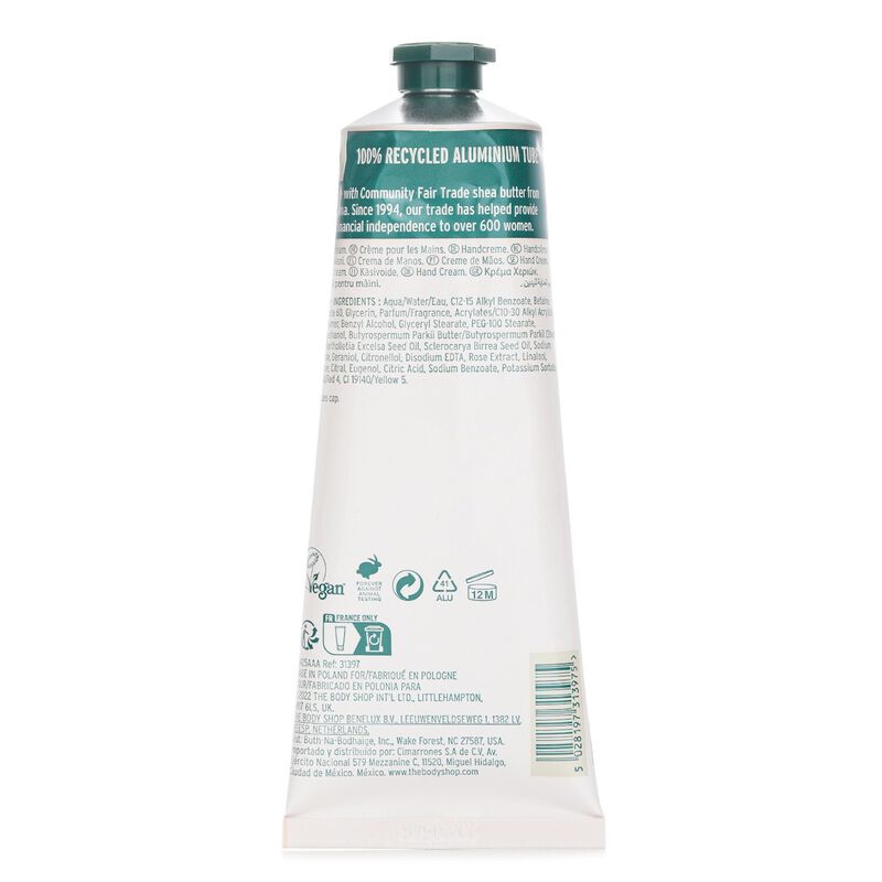 the body shop british rose hand cream