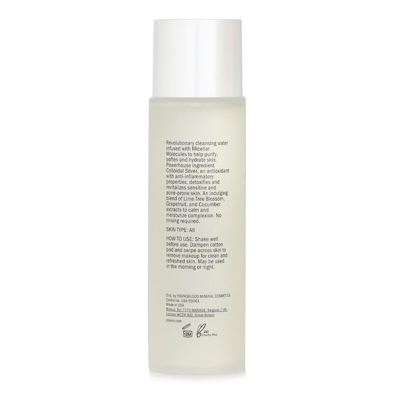 youngblood micellar water with colloidal silver