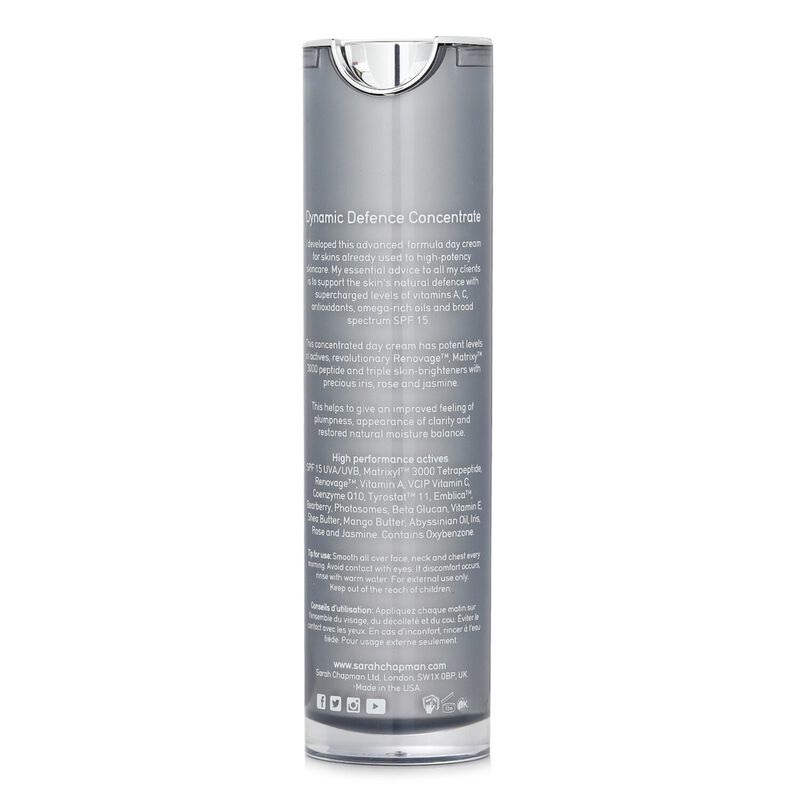 sarahchapman skinesis dynamic defence concentrate intensive day cream with spf15