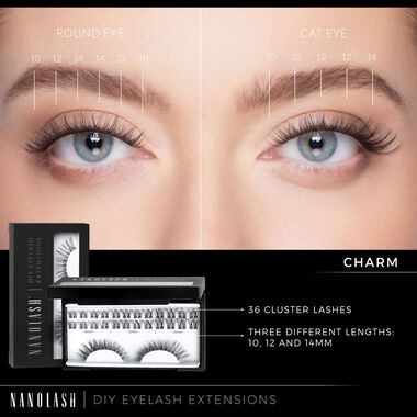 faces خصلات رموش يمكنك تركيبها بنفسك   مجموعة البداية charm