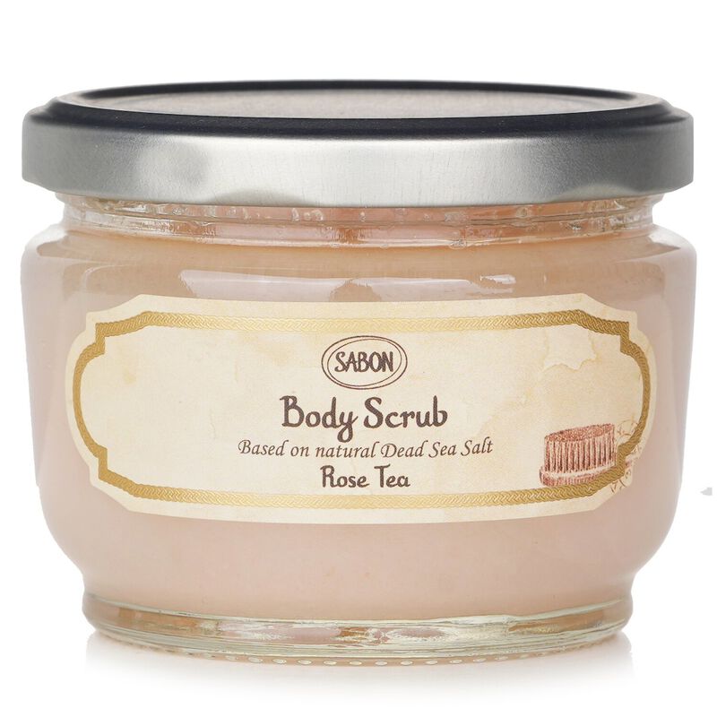 sabon body scrub  rose tea