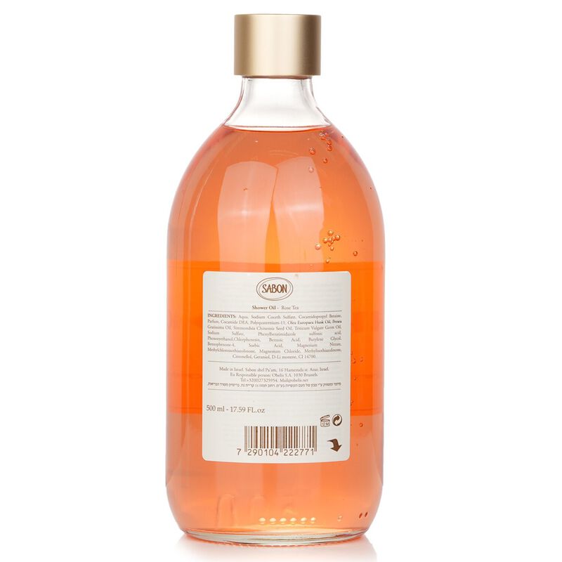 sabon shower oil  rose tea