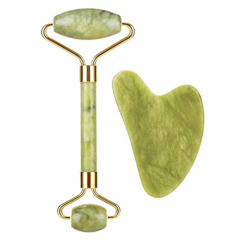 bereal skin and beyond mini face roller and guasha set