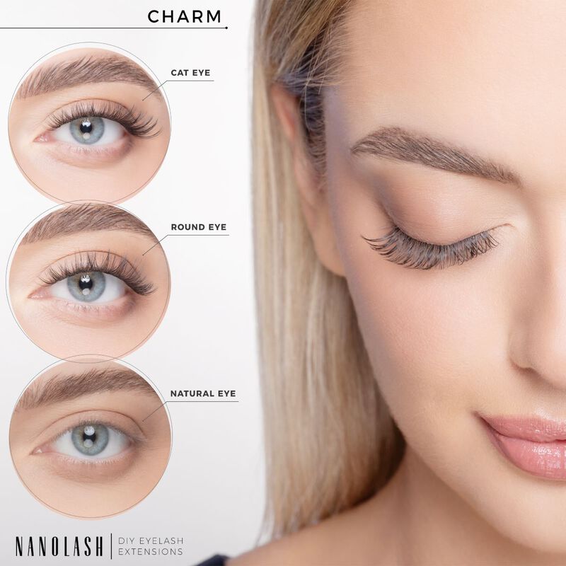 nanolash diy eyelash extensions starter kit charm