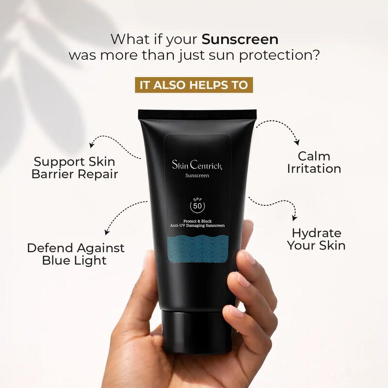 skin centrick sunscreen with bluelight protection
